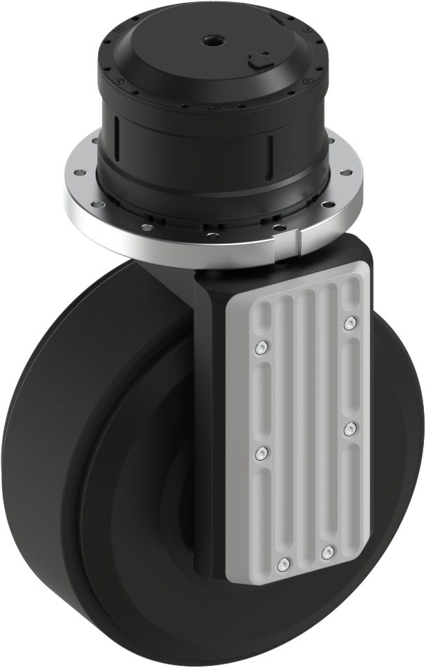 Integrated drive and steering module, view A